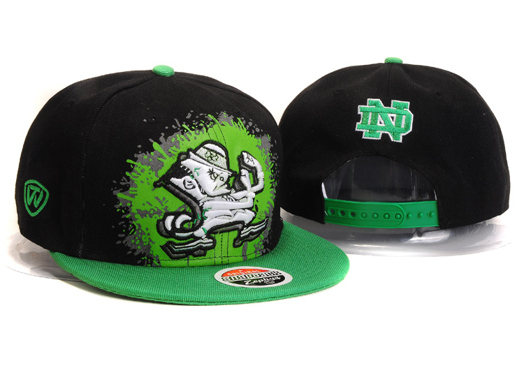 NCAA Notre Dame Z Snapback Hat #02